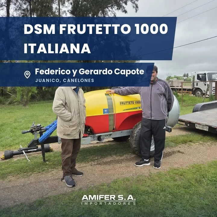 Atomizadora DSM Frutetto 1000 en una entrega de AMIFER