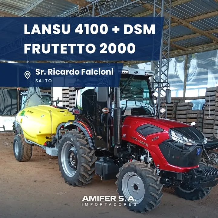Atomizadora DSM Frutetto 2000 en una entrega de AMIFER